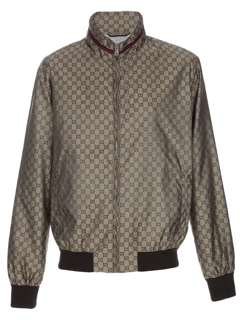 gucci mens nylon bomber jacket|gucci monogram jacket men.